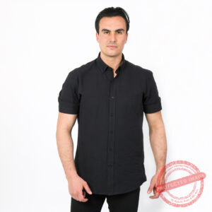 Lee Cooper Chemise Toile-04 Ch.MC.Cb.P Homme Nat.