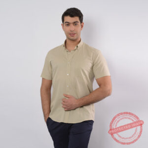 Lee Cooper Chemise Toile-06 Ch.Str-Cb-P MC Homme Nat.
