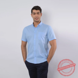 Lee Cooper Chemise Toile-04 Ch.Str-Cb-P MC Homme Nat.