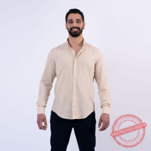 Lee Cooper Chemise Toile-72 Cym Homme ML Nat.