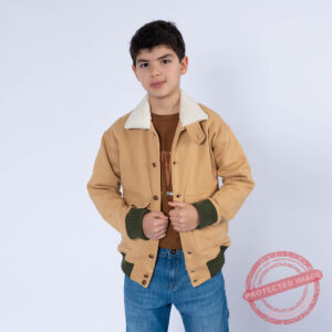 Paterson Blouson Maille-08 Brad Enf Nat Garçon.