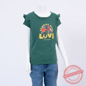 Lee Cooper T-Shirt Maille-15 Love Fille Nat.